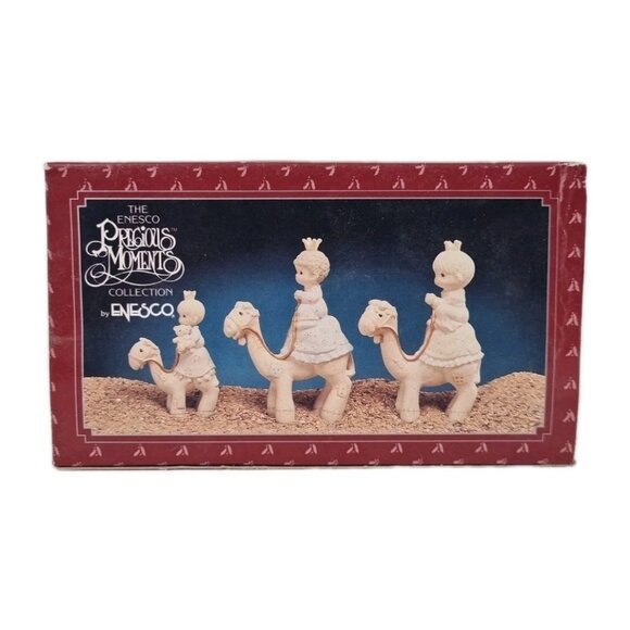 Precious Moments Miniature Nativity They Followed The Star 614002 Pewter - Picture 1 of 7